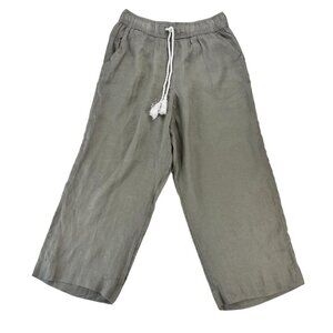 Cynthia Rowley 100% Linen Wide Leg Coastal Boho Size L